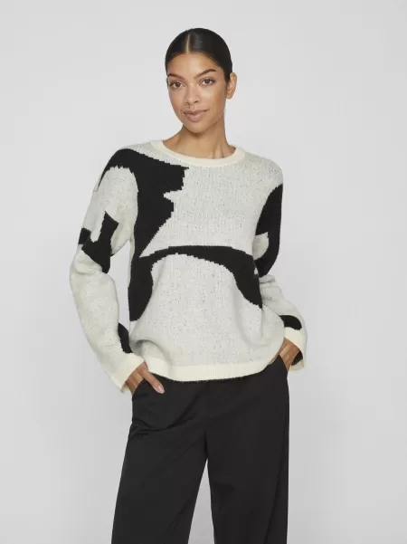 Strikkeplagg Dame Birch Jacquard Strikket Pullover Vila