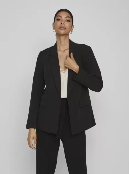 Blazere Og Dresser Dame Vila Klassisk Blazer Black