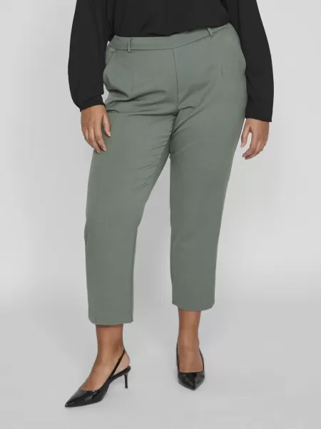 Duck Green Bukser Og Leggings Curve – Bukser Med Høy Midje Vila Dame