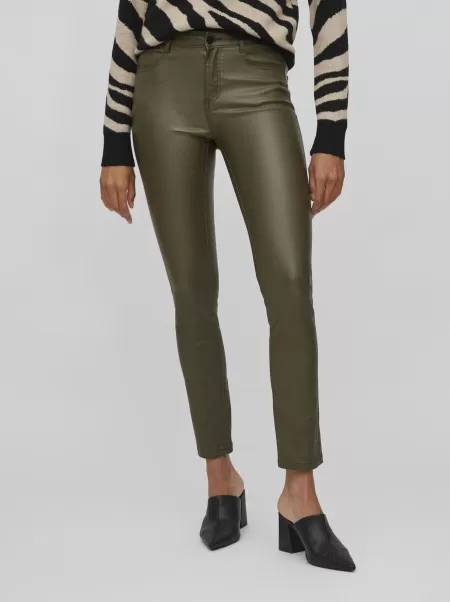 Coated Skinny Fit Jeans Dame Jeans Vila Forest Night