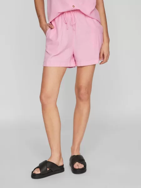 Dame Shorts Høy Midje Shorts Begonia Pink Vila